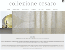 Tablet Screenshot of collezionecesaro.com